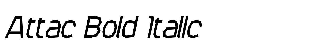 Attac Bold Italic